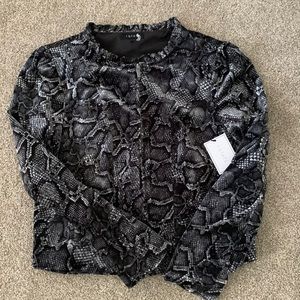 Snake Skin Patterned Jacket